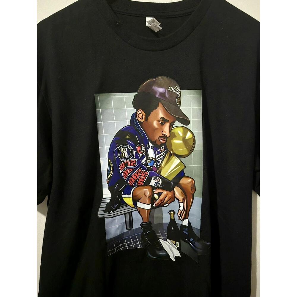 New Kobe Bryant Art T-Shirt Lakers Jersey Size Xl Los Angeles Championship 8 24